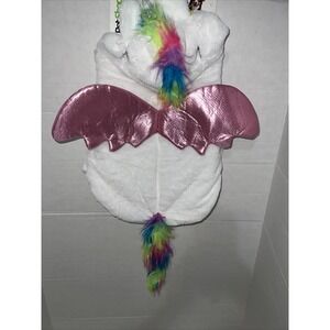Pet Shoppe Unicorn Dog Costume White Pink Wings Rainbow Mane ML WIC 646220